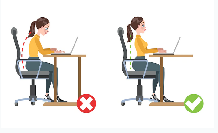 نحوه صحیح نشستن در محیط کار