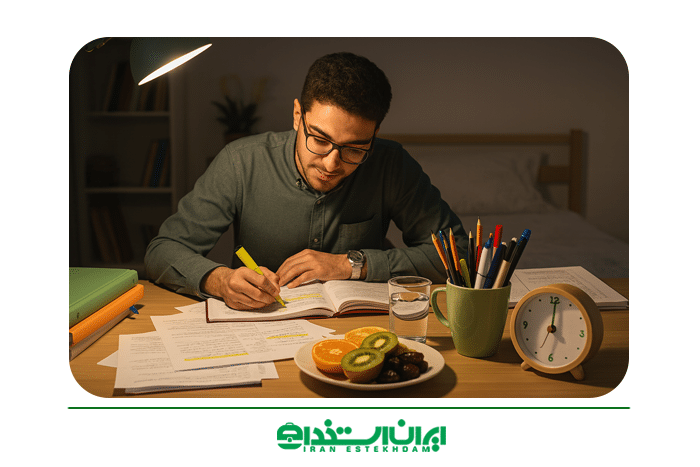 روز و شب قبل از آزمون های استخدامی