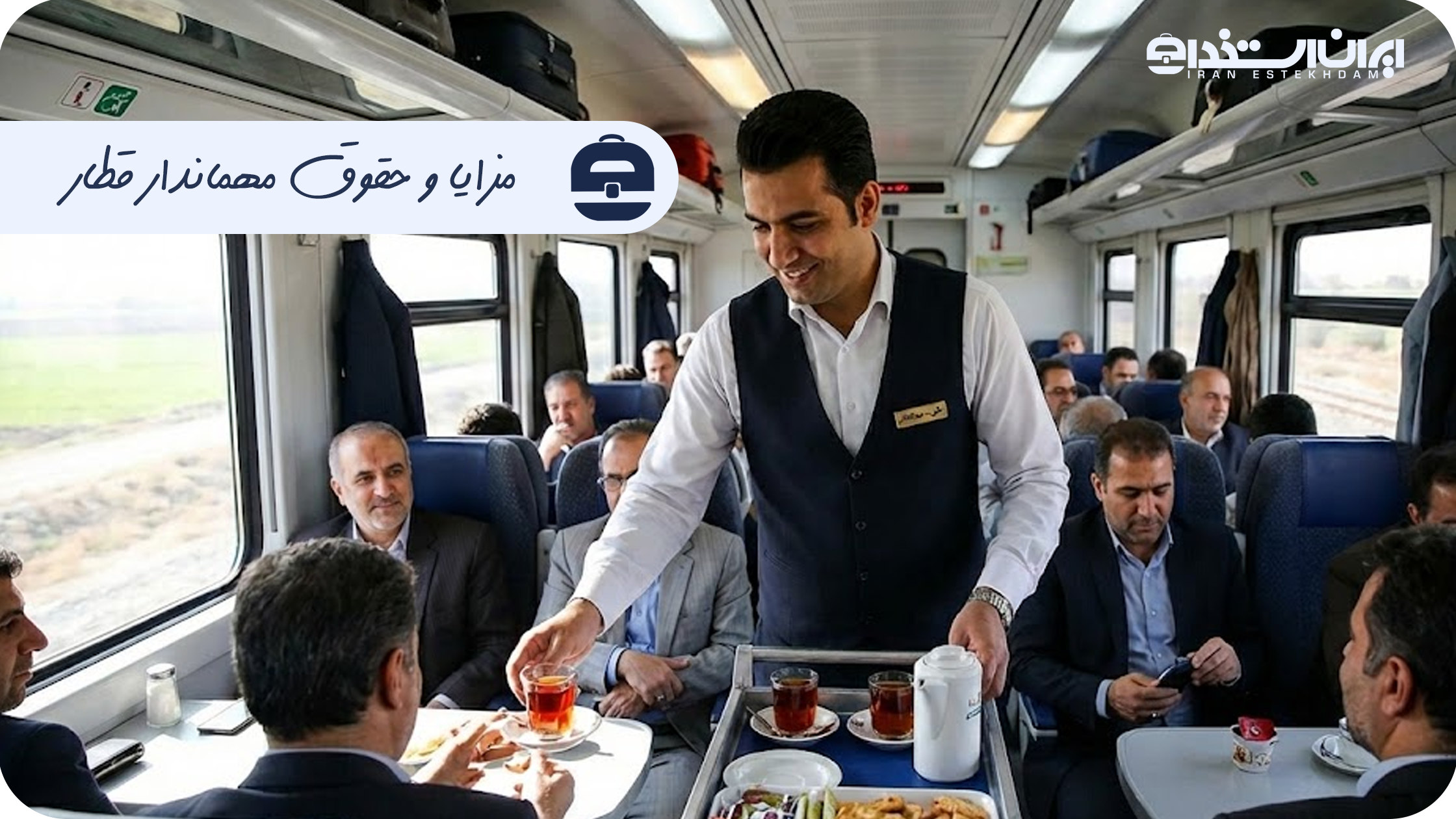 مزایا و حقوق مهماندار قطار